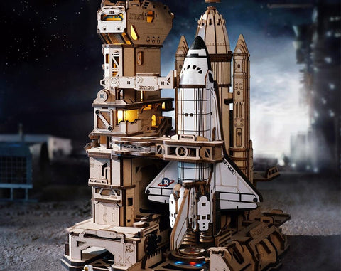 ROKR Space Shuttle 3D Wooden Puzzle Kit