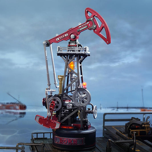 ROKR Oil Pump Jack Mechanical 3D Wooden Puzzle CGL03