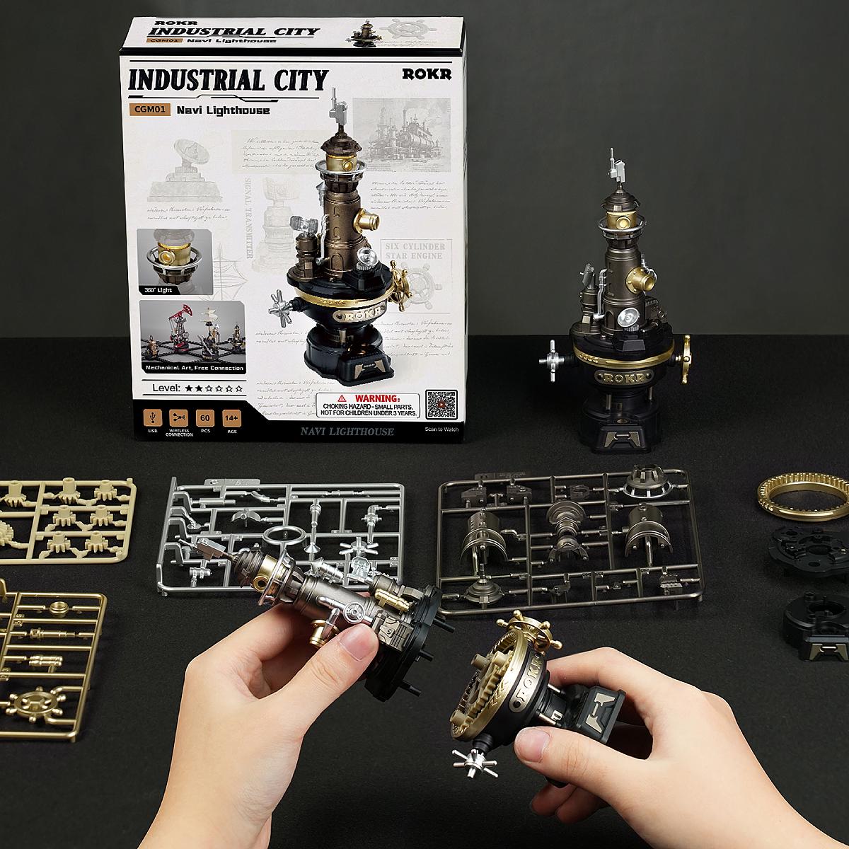ROKR Navi Lighthouse Mechanical 3D Wooden Puzzle CGM01