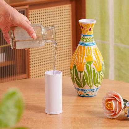 Robotime Summer Blossoms Sunset Mosaic Vase 3D Wooden Puzzle VAS001