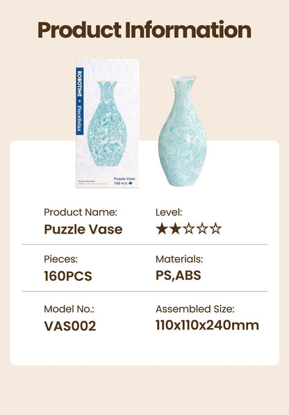 Robotime Summer Blossoms Emerald Garden Vase 3D Wooden Puzzle VAS002