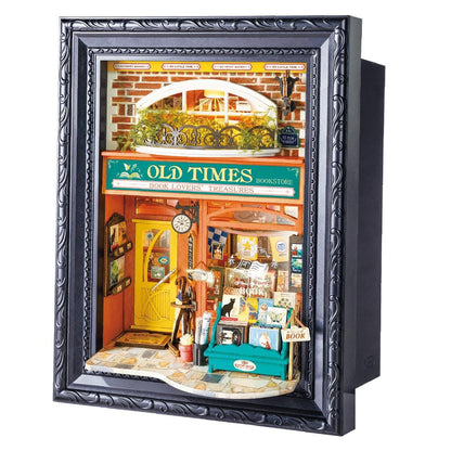 Rolife Old Times Bookstore Book Nook 3D Wooden Puzzle DP004