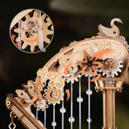 ROKR Magic Harp Wooden Music Box Mechanical 3D Wooden Puzzle AMK71