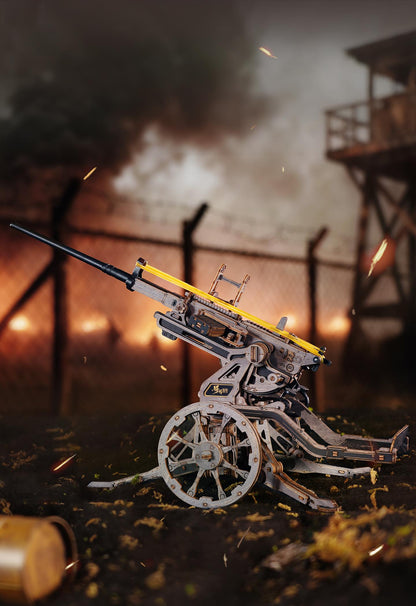 ROKR Anti-Aircraft Gun Mechanical 3D Wooden Puzzle LQM01