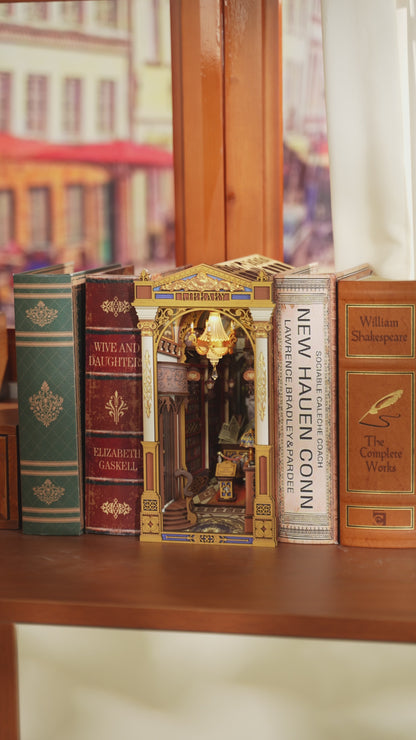 Rolife DIY Book Nook – Library of Wonders Wooden Puzzle Kit (TGB16)