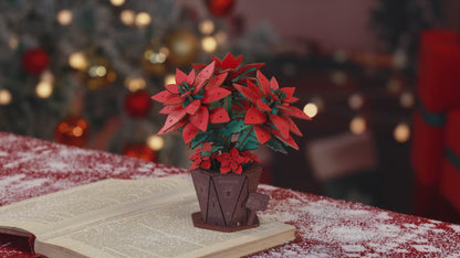 Rowood Poinsettia DIY Flower Bouquet 3D Wooden Puzzle TF001