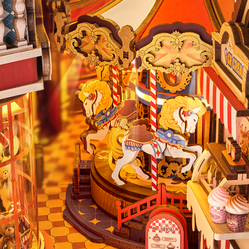 Rolife DIY Book Nook – Fairytale Amusement Park Wooden Puzzle Kit (TGB17)