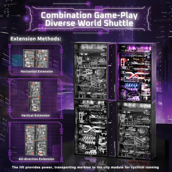 ROKR The Future City Marble Run Mechanical 3D Puzzle - Image 3