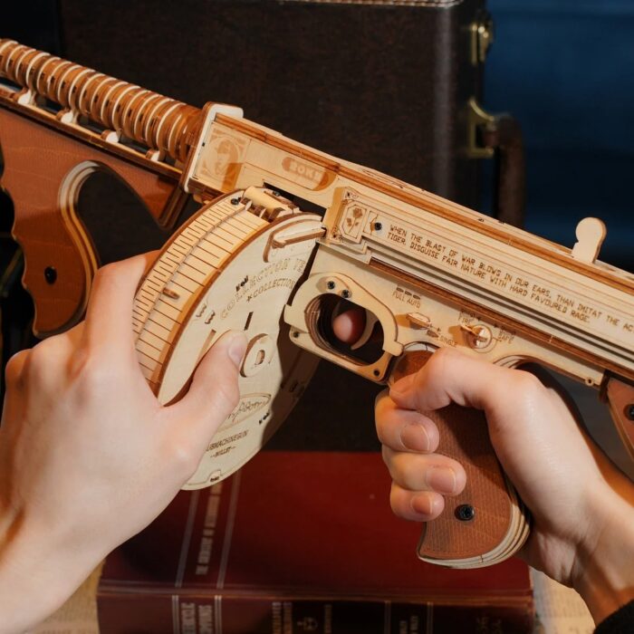 ROKR Thompson Submachine Gun Toy 3D Wooden Puzzle - Image 4