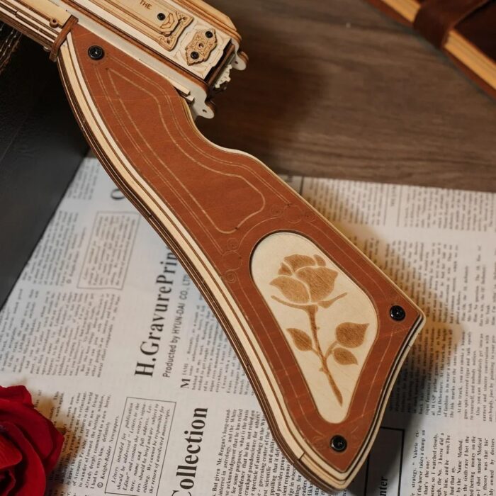 ROKR Thompson Submachine Gun Toy 3D Wooden Puzzle - Image 6